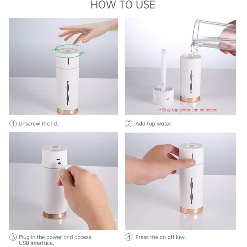 Với Tinh Dầu Khuếch Tán, Mini Thoáng Mát Sương Máy Tạo Ẩm, Phun Sương Dành Cho Du Lịch, Xe Ô Tô