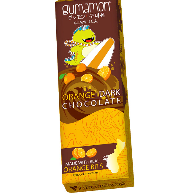 Socola Khủng Long Gumamon (Socola Vị Cam) -  Orange Dark Chocolate