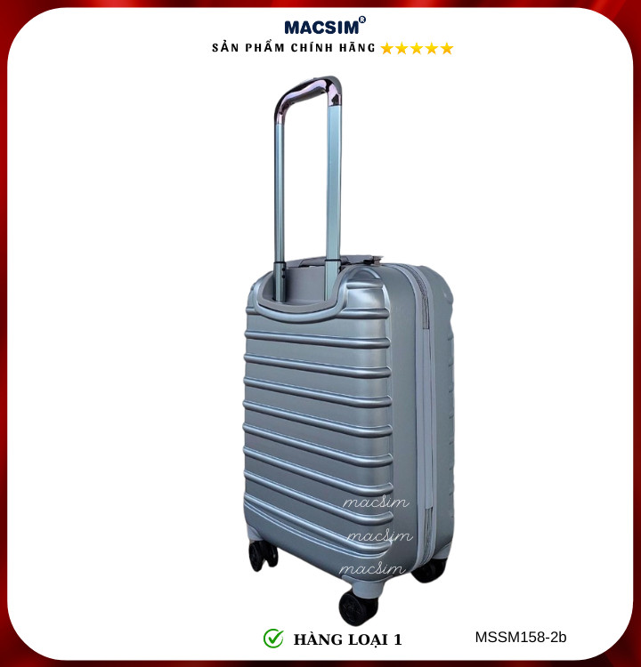 Vali cao cấp Macsim Smooire MSSM158-2b cỡ 20 inch hàng loại 1 màu đỏ, màu đen, màu xanh, màu bạc