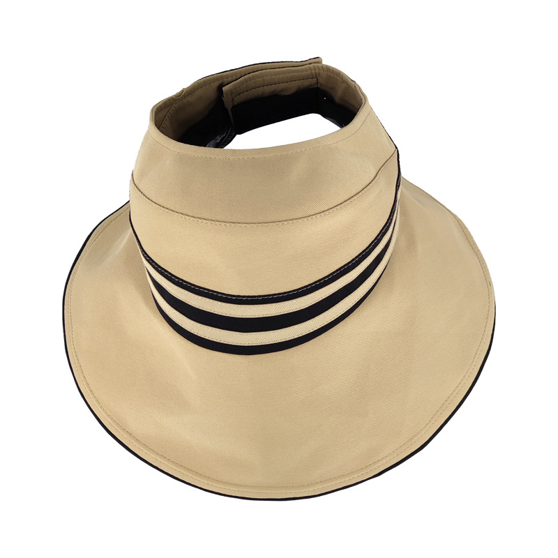 Mũ nón nữ rộng vành chống nắng UV đi biển gấp gọn thời trang Hàn Quốc Chất liệu vải dona23062401