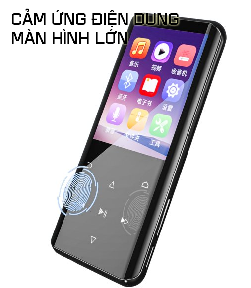 Máy Nghe Nhạc MP3 Màn Hình Cảm Ứng Bluetooth Ruizu D25 Bộ Nhớ Trong 16GB - Hàng Chính Hãng