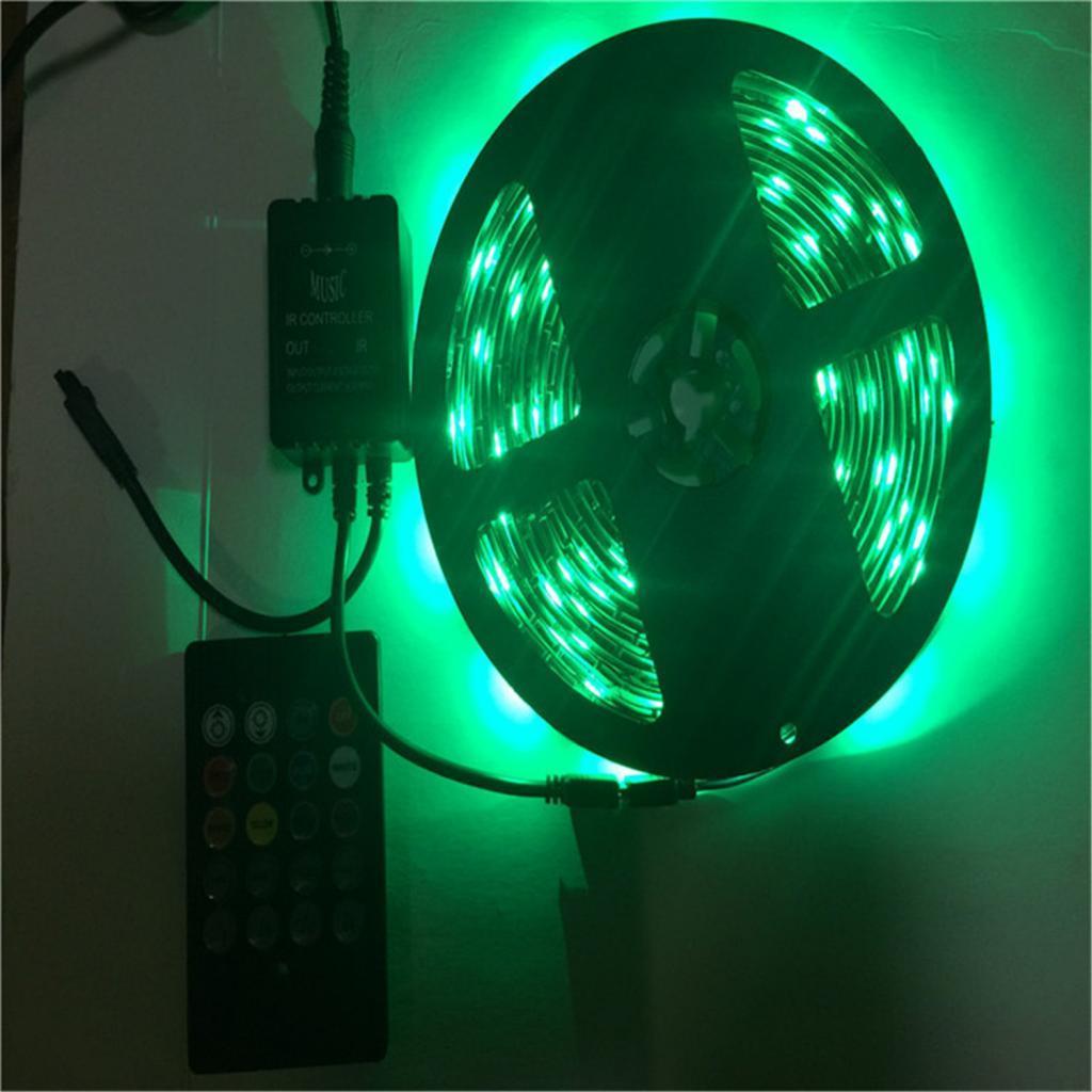 RGB LED Strip Lights with 20 Key Remote Controller for Home Outdoor Decor