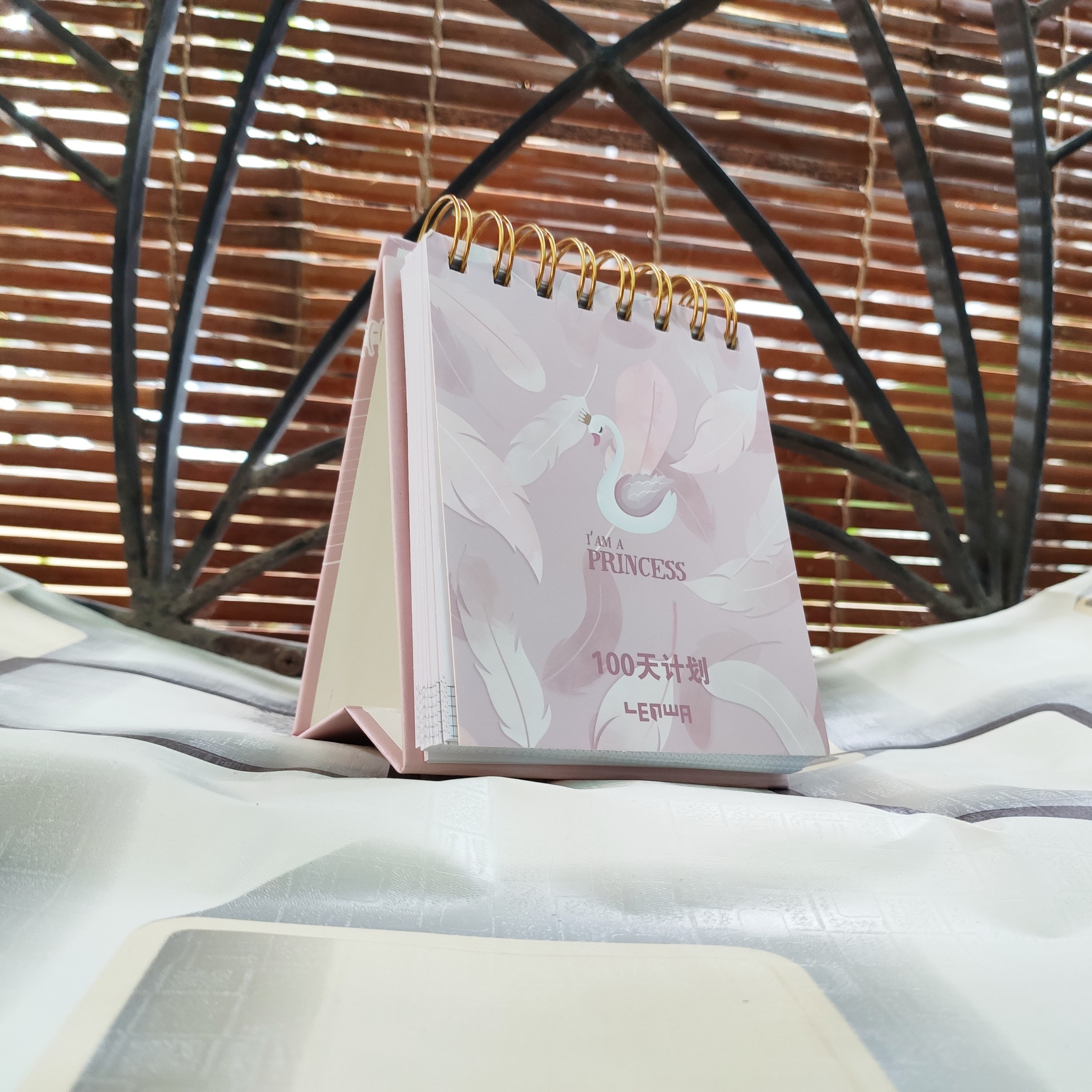 Sổ Kế Hoạch Lò Xo 100 Ngày - 100 Days Daily Planner Notebooks - Thiên Nga
