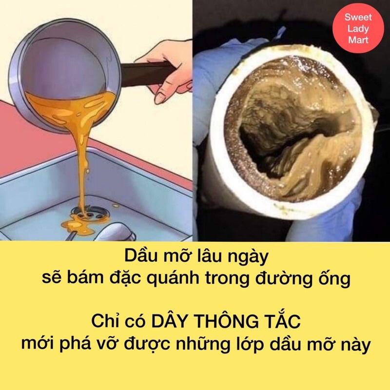 Dây Thông Tắc Cống Lò Xò (3m-5m-7m-10m) Dày Dặn Cứng Cáp Chất Lượng Cao (Có Ảnh Thật)