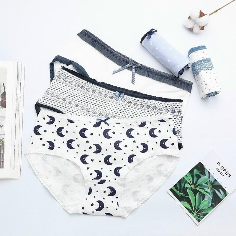 Set 5 quần cotton hoạ tiết cute