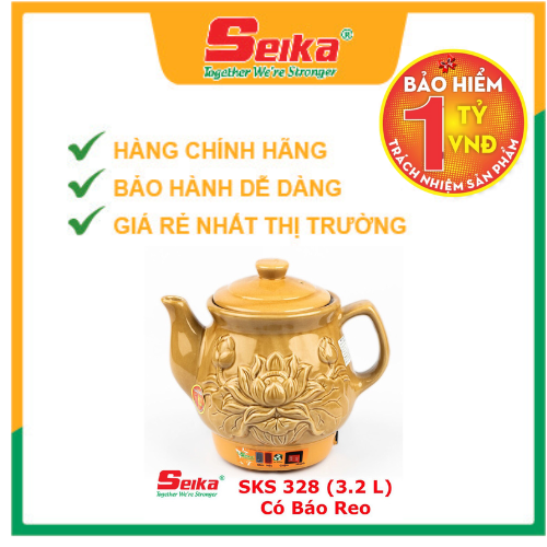 Ấm Sắc Thuốc Seika 3.2L - SKS328 - Hàng chính hãng