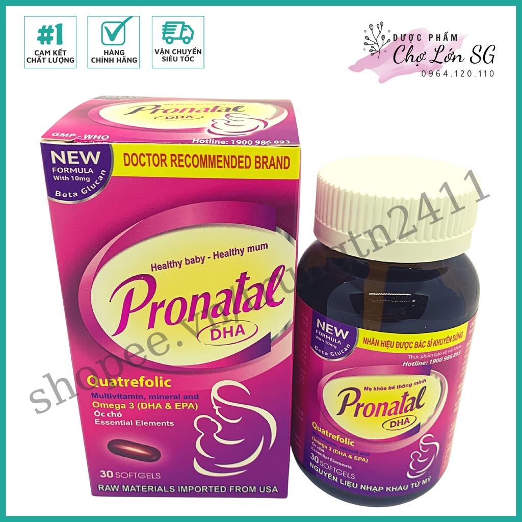 Viên uống bổ bầu PRONATAL DHA bổ sung dưỡng chất cho mẹ và bé - Hộp 30 viên