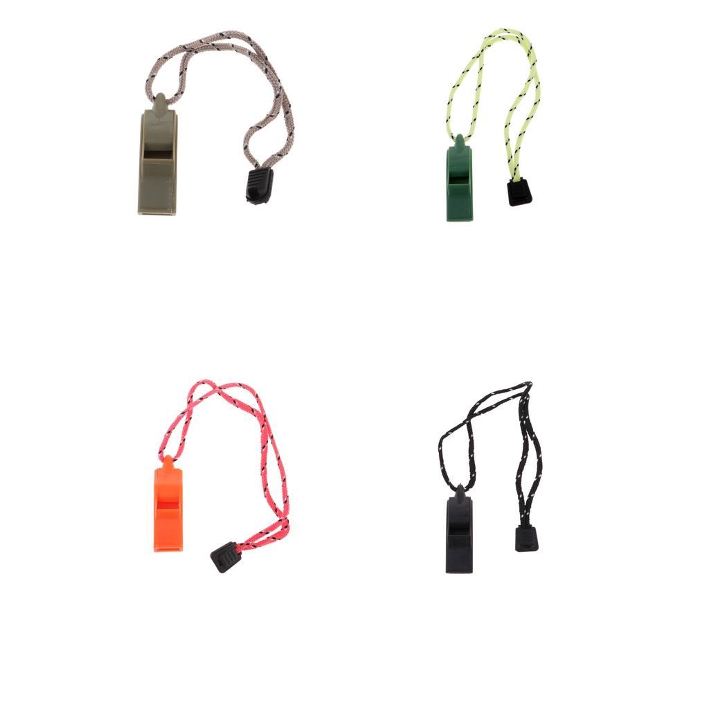 Outdoor High Decibel Camping Emergency Whistle with Hand Strap Hiking Backpacking