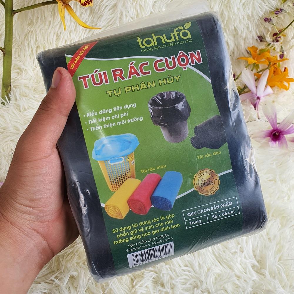 SET 3 CUỘN Túi rác cuộn tự phân huỷ TAHUFA siêu dày siêu dai không sợ thủng rách