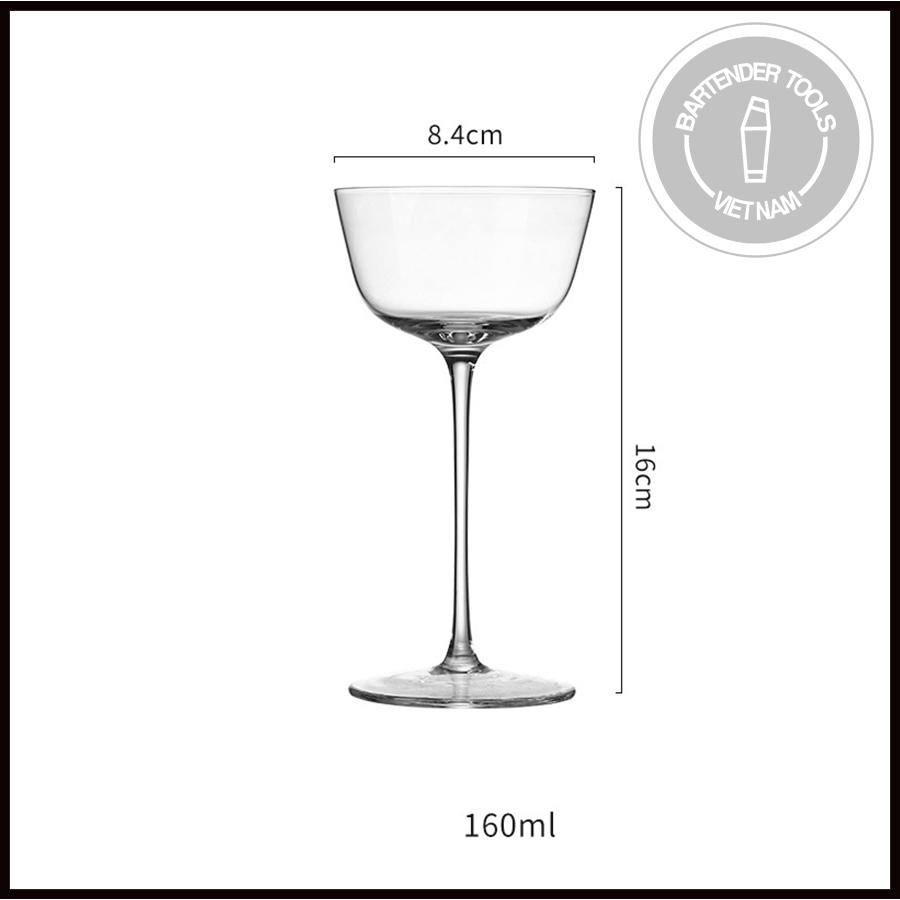 Cocktail glass - Ly cocktail thủy tinh miệng xòe đứng