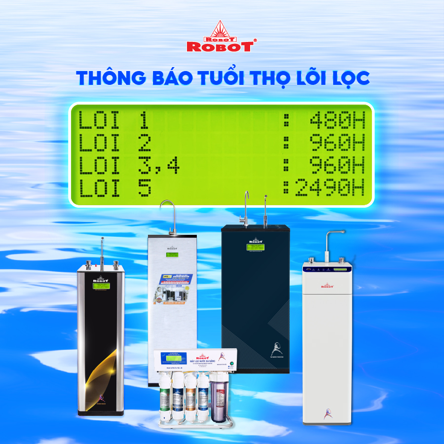 Máy Lọc Nước Nóng Thông Minh ROBOT CLASSY PRO 339GHKQ-UR 9 Cấp Lọc Công Nghệ Làm Nóng Thông Minh - Hàng Chính Hãng