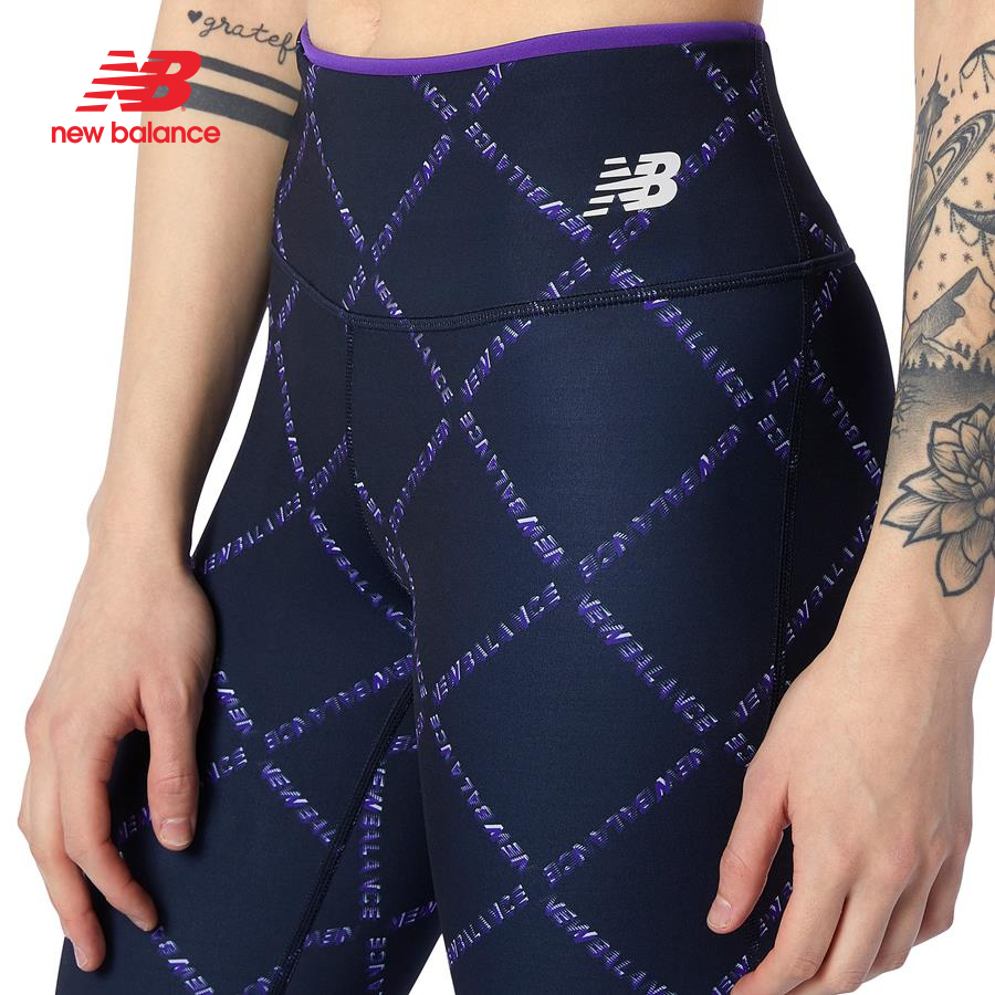 Quần legging thể thao nữ New Balance Fast Flight Printed - WP13249DV (Form Quốc Tế)