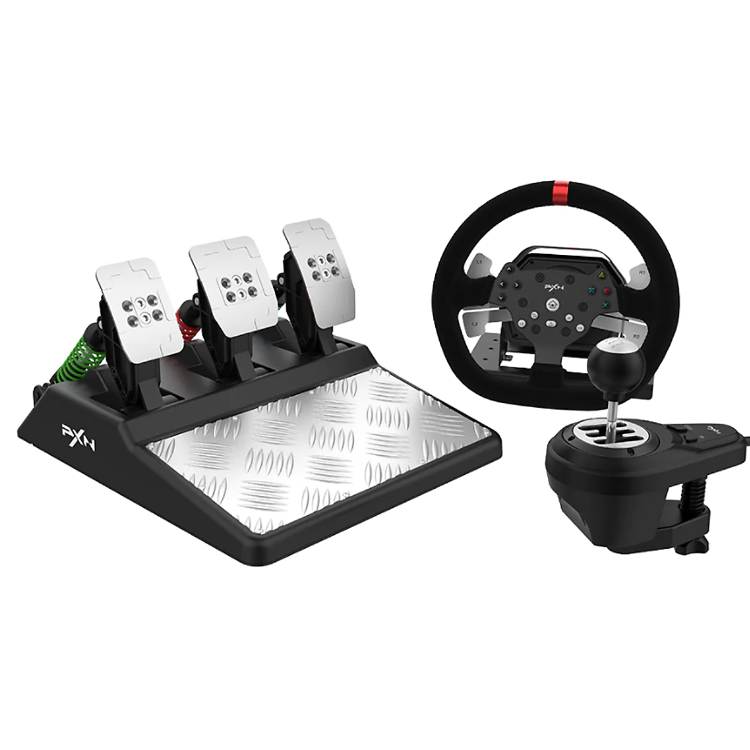 Vô lăng chơi game PXN V10 Metal FFB Pro Racing Wheel Có Phản Hồi Lực - Hàng Chính Hãng