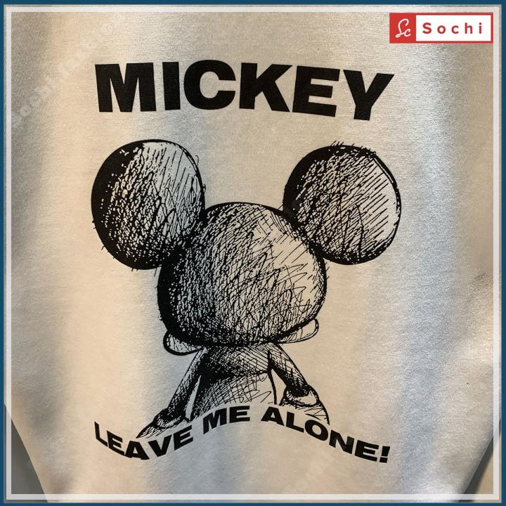 Áo thun dài tay nam, áo thu đông thời trang Hàn Quốc in hình Mickey mã SW639