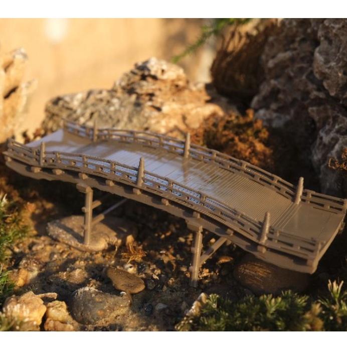 Mô hình cầu gỗ VDS0047 - sưu tầm, decor, để bàn, trang trí tiểu cảnh, bán cạn, terrarium, non bộ, bonsai