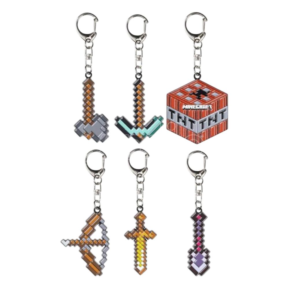 Móc Khóa Minecraft Bằng Kim Loại Mẫu 1 - Mojang Studios SWO/MC6010