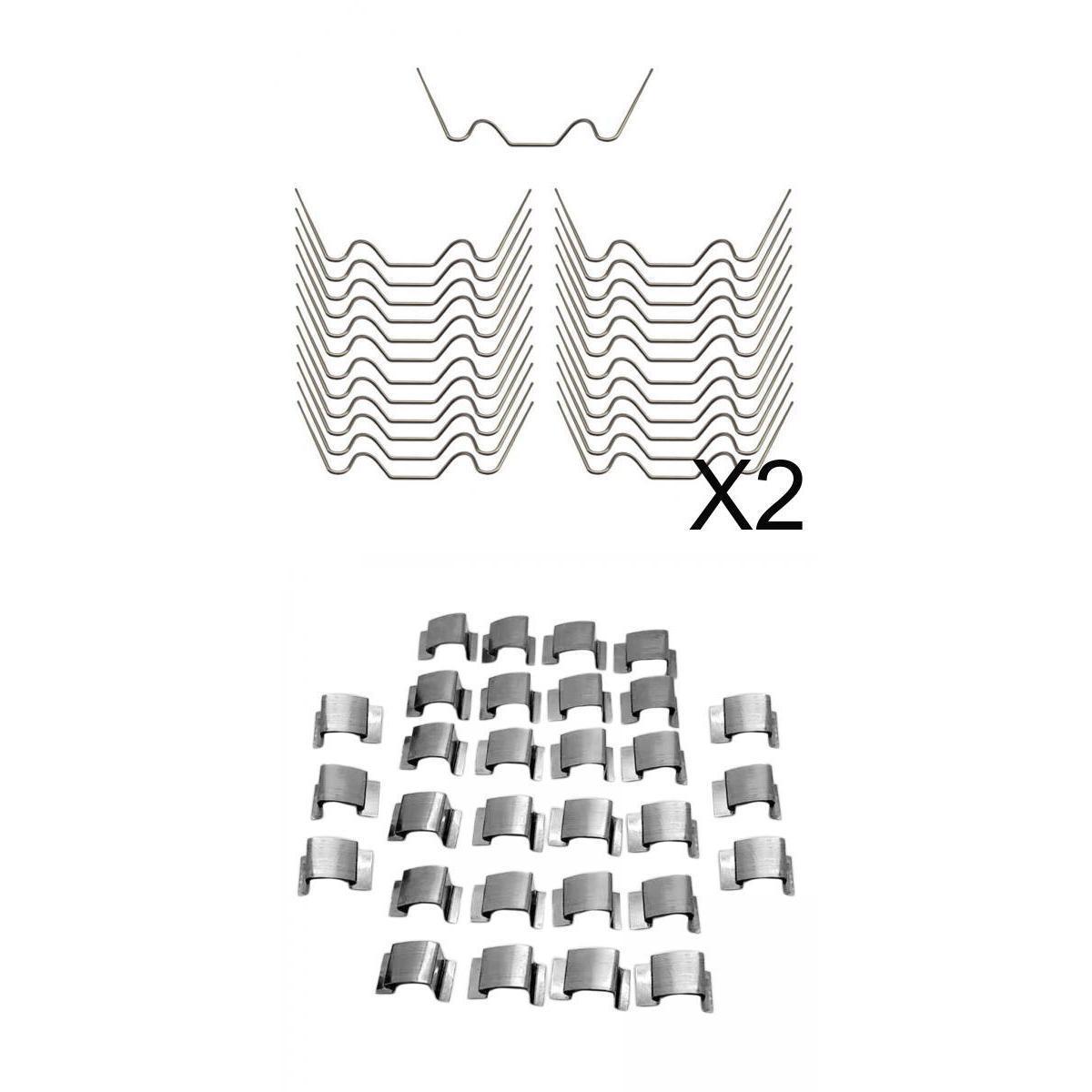 80pcs/Pack 304 Stainless Steel Greenhouse Glass Fixing G &amp; W Clips No Rust