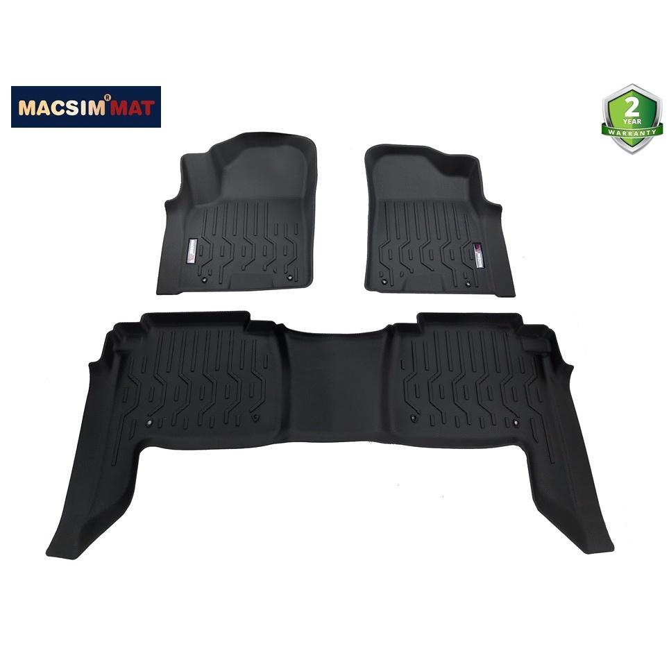 Hình ảnh Thảm lót sàn xe ô tô Infiniti QX80 Nhãn hiệu Macsim chất liệu nhựa TPV cao cấp màu đen