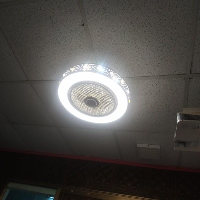 Đèn quạt HARZO kiểu dáng độc đáo, sang trọng trang trí nội thất hiện đại - kèm điều khiển từ xa .