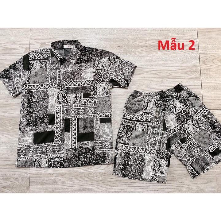 Bộ Đồ Sơ Mi Lụa Cộc Tay, Bộ Đồ Pijama Đôi - Chất Lụa Mát