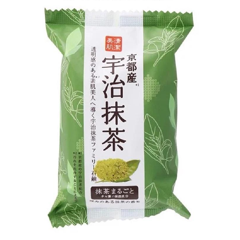 Xà phòng tắm chiết xuất từ trà xanh Pelican Family Soap Uji Green Tea 80g