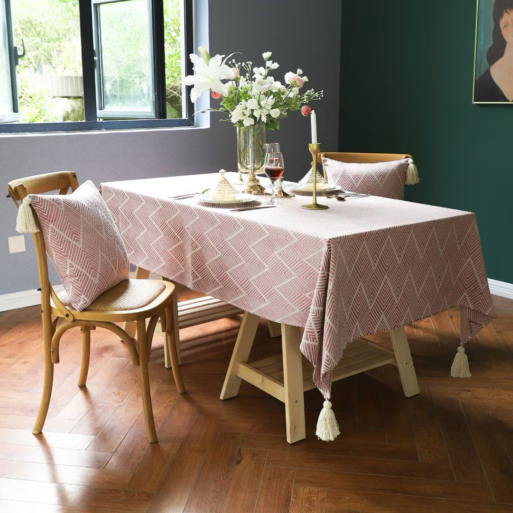 KHĂN TRẢI BÀN CHỮ NHẬT HOẠ TIẾT VINTAGE SANG TRỌNG CỔ ĐIỂN - hàng chính hãng