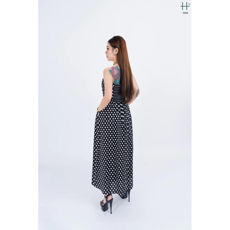 Đầm chấm bi tinh tế sang trọng -D11