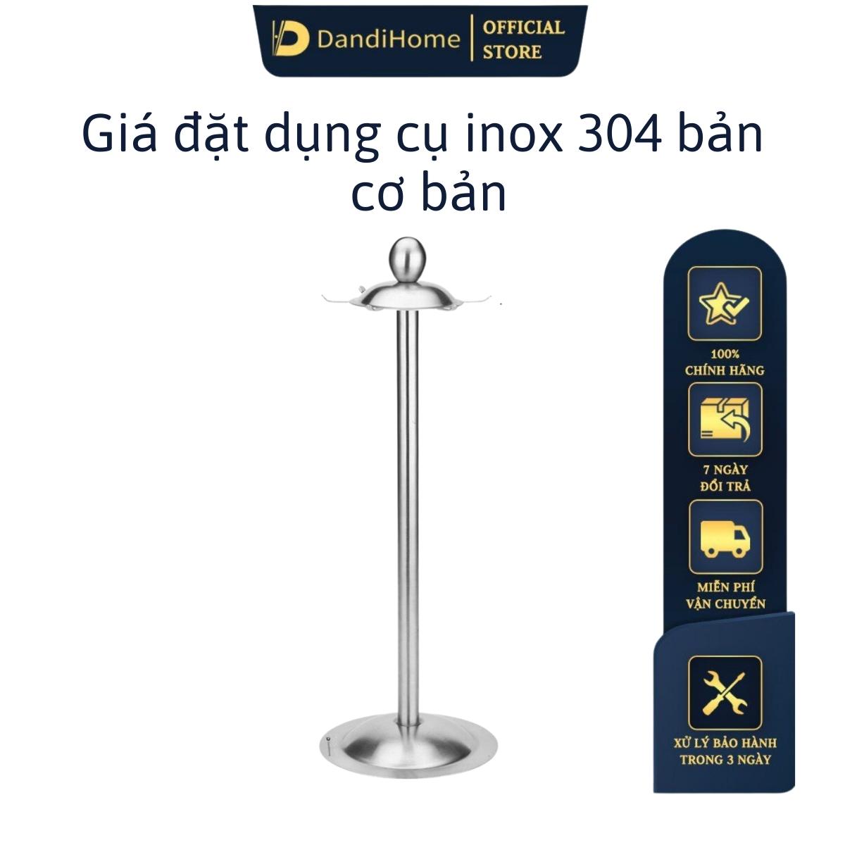 Hình ảnh Giá đặt treo muỗng, dụng cụ nhà bếp Inox 304 DandiHome