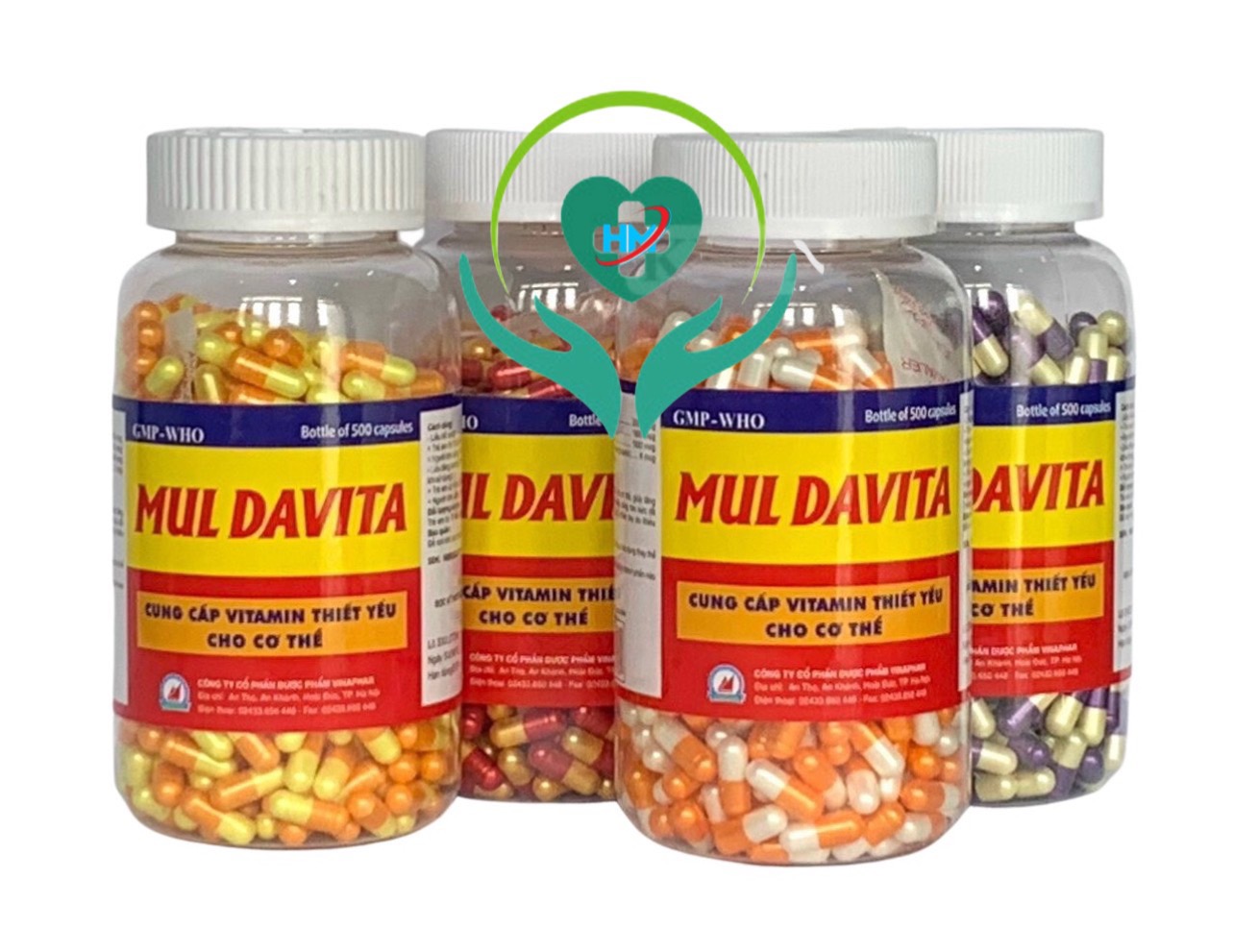 Viên bổ tổng hợp Muldavita Vinapharco, hộp 500v, tăng sức đề kháng
