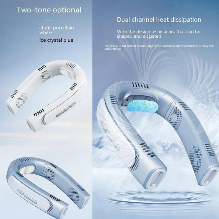 Quạt Đeo Cổ ICE ENGINE 05 FIVE-CORE ICE SENSING WEARABLE AIR CONDITIONER - Home and Garden