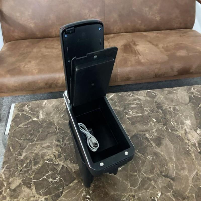 Hộp tỳ tay dành cho xe Aveo - Gentra - Lacetti tích hợp cổng sạc USB