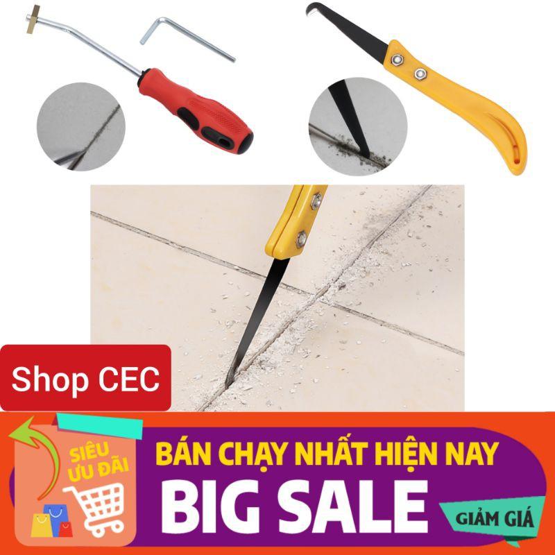 Dụng cụ cạo vữa mạch gạch. Tô vít & Dụng cụ cậy ron chỉ gạch