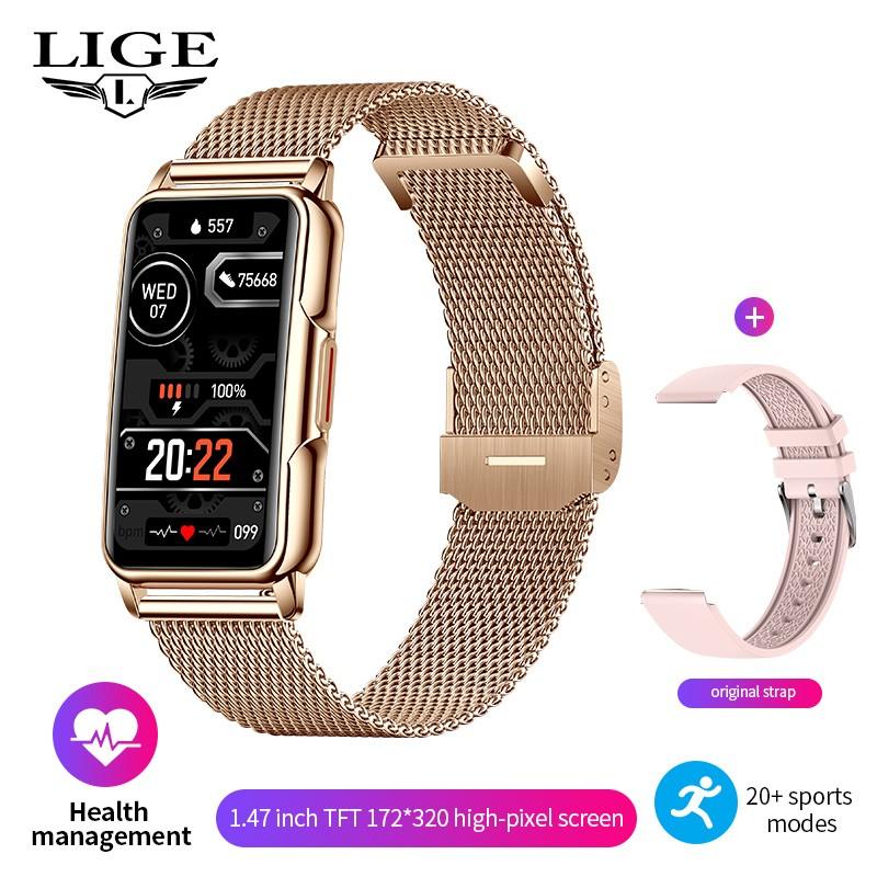Lige New Sports Smart Watch Watch Women Chức năng sinh lý Nhắc