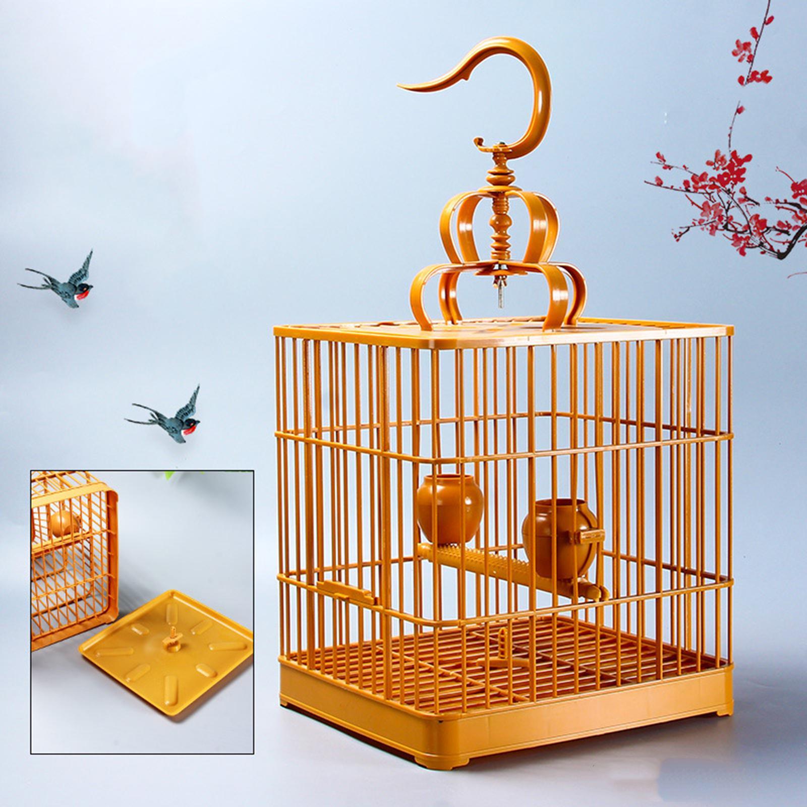 Durable Bird Cage Assembly Breathable Hanging House for Parrot Finches