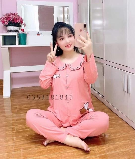 Bộ Đồ Bầu Trước Và Sau Sinh Cho Mẹ,Dễ Dàng Vén Áo Cho Bé Bú