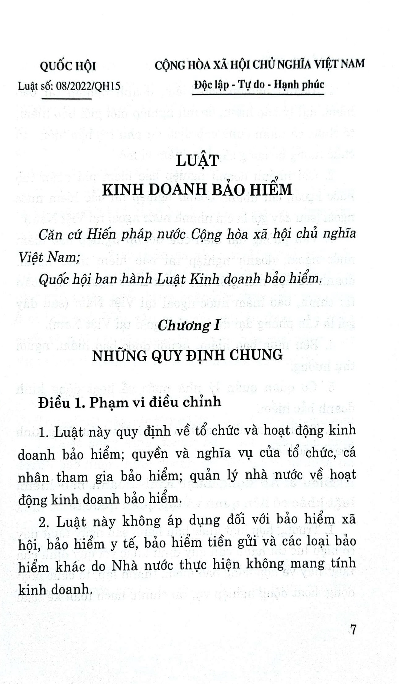 Luật Kinh doanh bảo hiểm