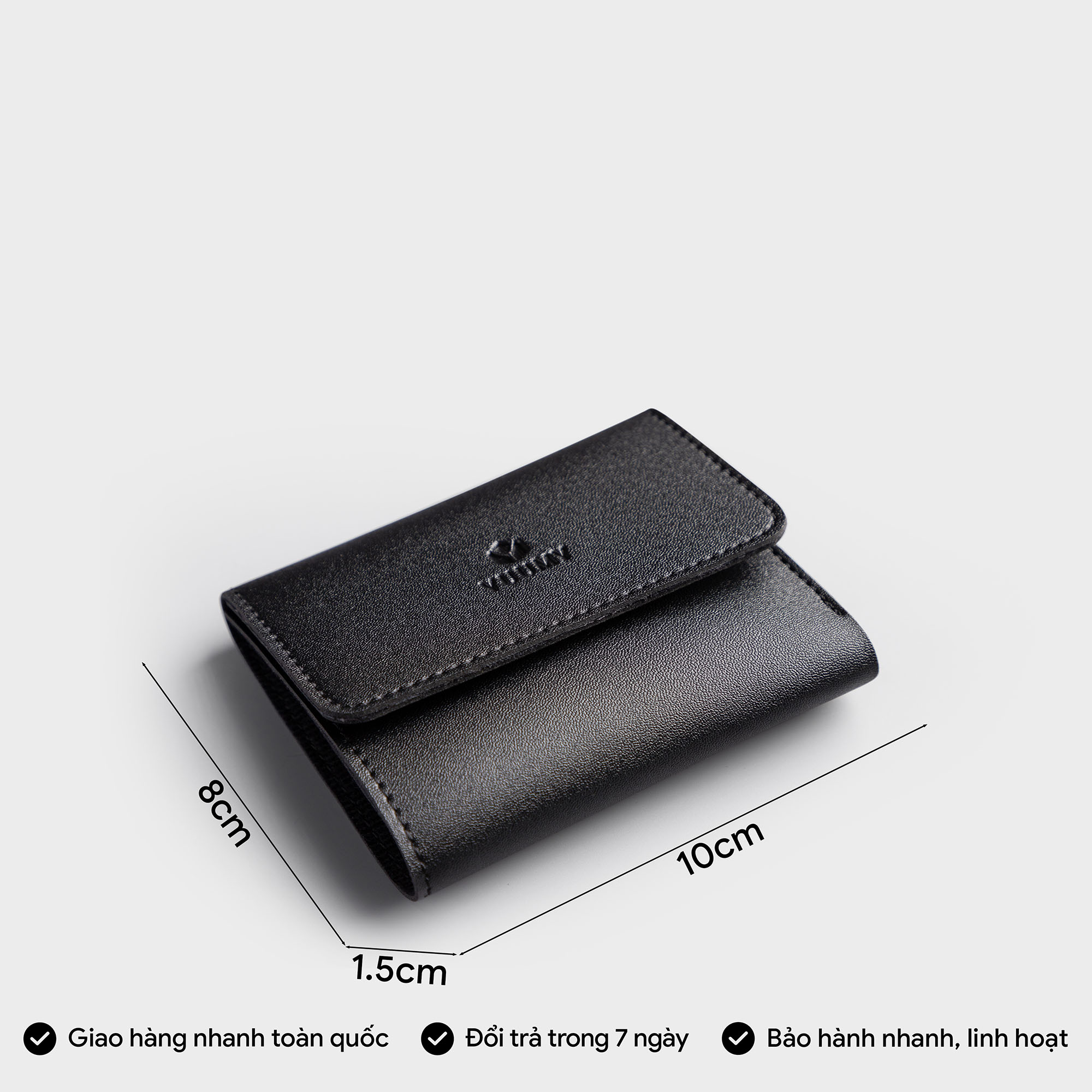 Ví Yuumy ( Thời trang nữ Gập 3 dáng cầm tay nhỏ gọn - Ví da Seasand YV85 )