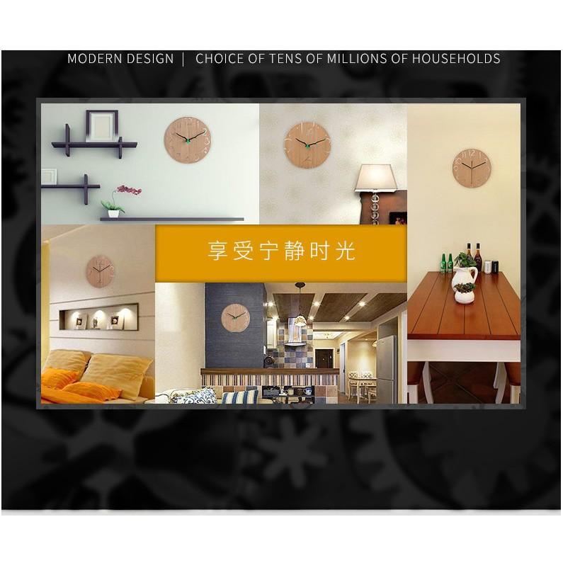ĐỒNG HỒ TREO TƯỜNG GỖ PHONG CÁCH BẮC ÂU