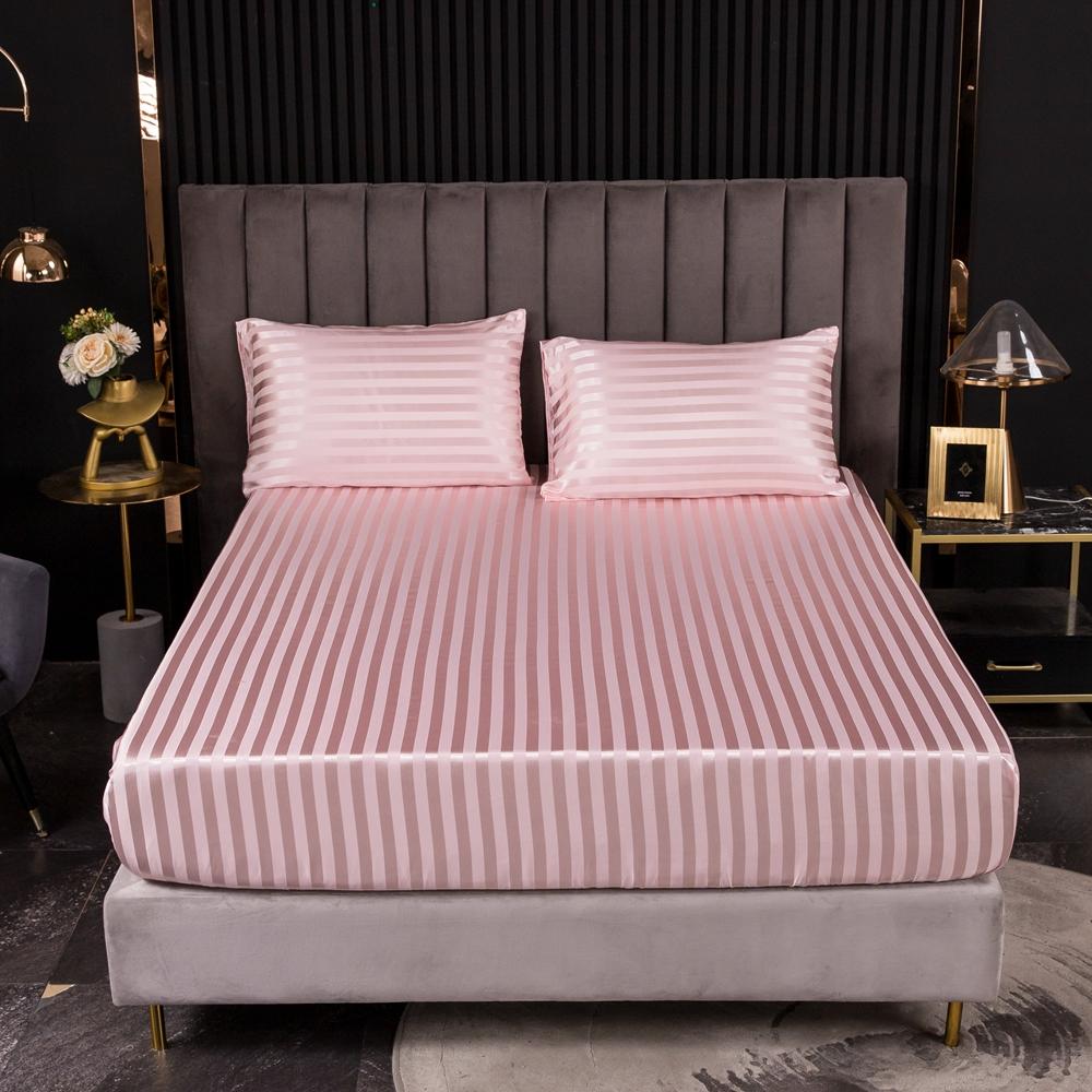 Sang Trọng Nữ Hoàng Vương Kích Thước Bộ Chăn Ga Gối Bọc Satin Lụa Trang Bị Tấm Nệm Ngủ Nắp Bảo Vệ Sinh Đôi Nữ Hoàng Bộ Chăn Ga Gối Không Vỏ Gối