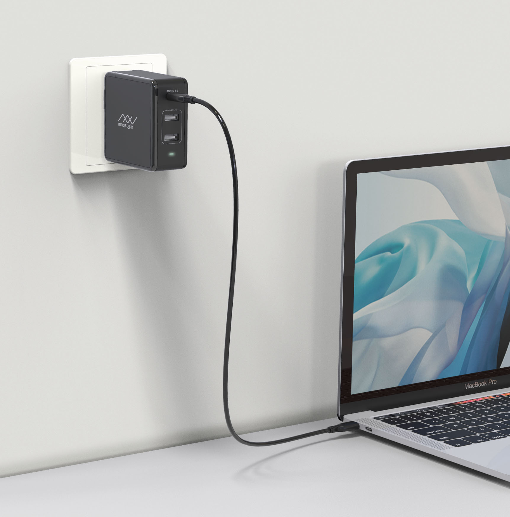 Sạc Nhanh Đa Cổng Innostyle Gomax Plus 73W -Hàng chính hãng