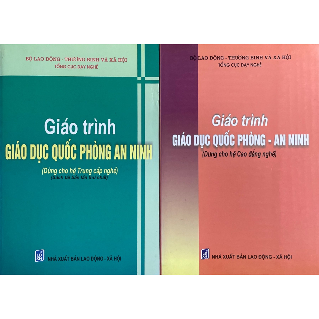 Sách- Combo 2 cuốn Giáo Trình Giáo Dục Quốc Phòng An Ninh