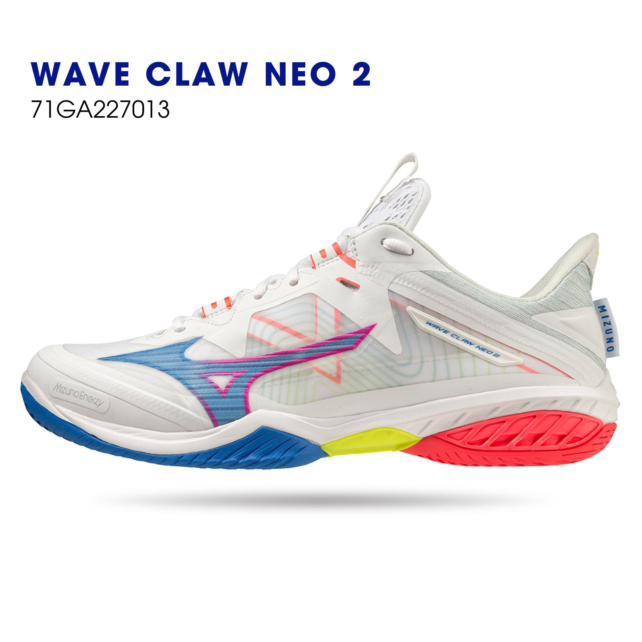 Giày cầu lông Mizuno Wave Claw neo 2 chính hãng chuyên nghiệp cho cả nam và nữ-tặng tất thể thao bendu