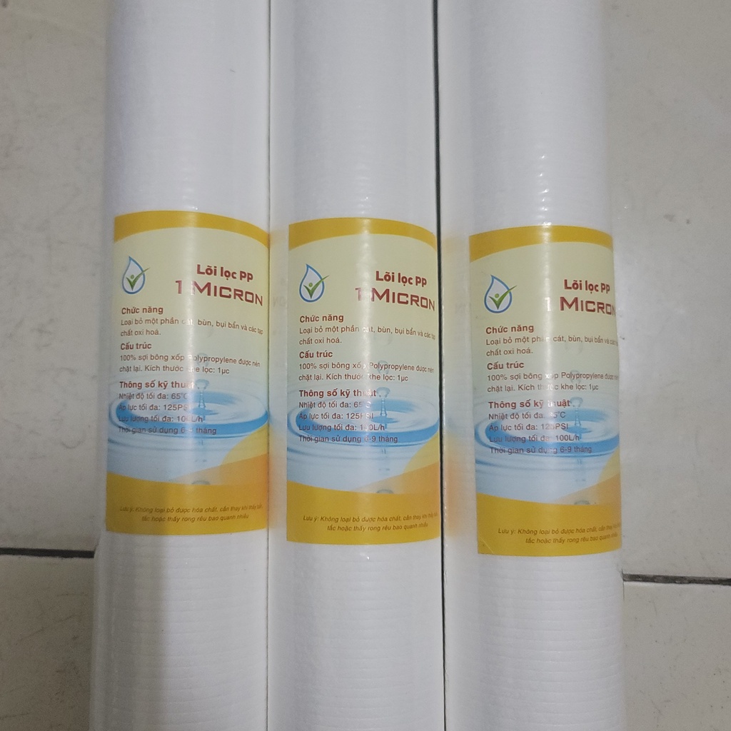 Lõi lọc nước PP 20 inch 1 micron lõi lọc số 1