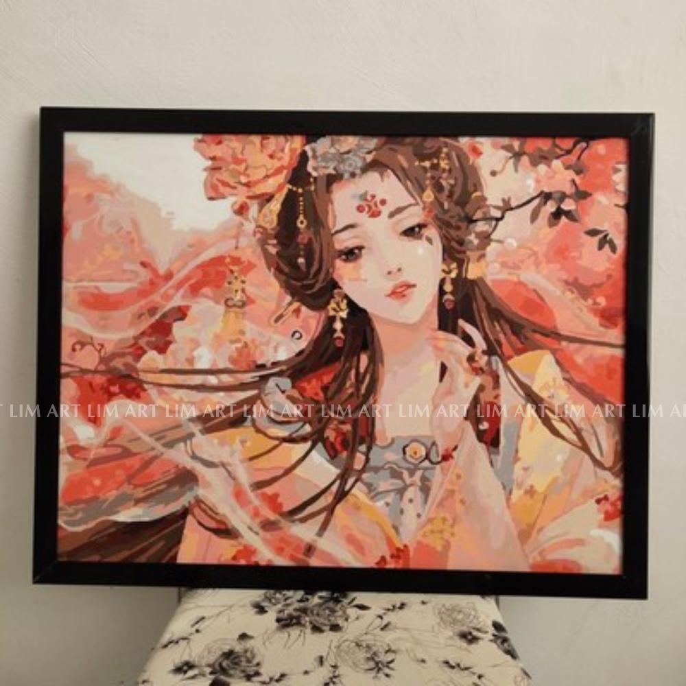 Khung tranh tự lắp nhựa giả gỗ size 40x50 . Khung viền KHÔNG KÍNH cho tranh canvas