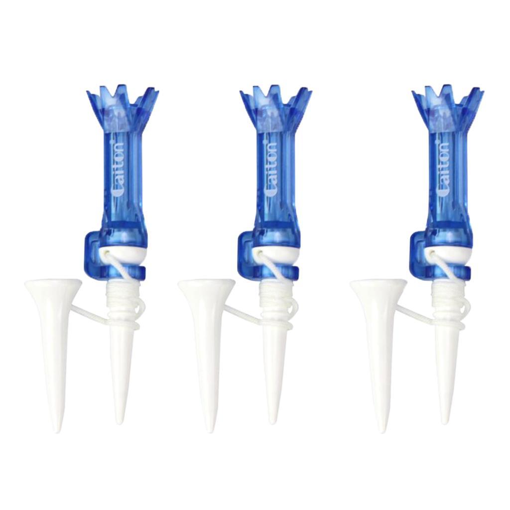 3 Pieces  Golf Tees Oriented Guide Rotatable Flex Tees Guide Tee