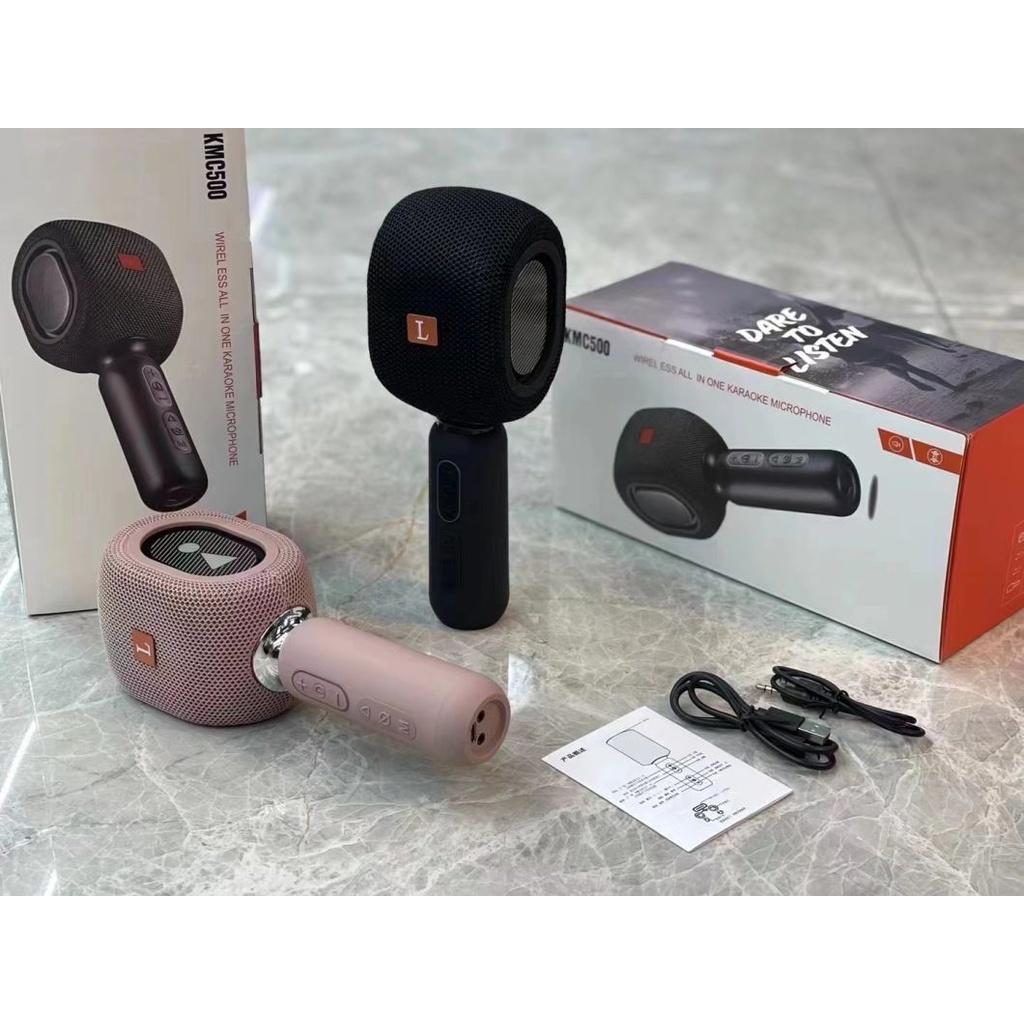 Micro Hát Karaoke Bluetooth KMC-500 Phiên Bản Thần Tượng, Kèm Loa Cao Cấp, Chất Lượng Âm Thanh Trong Trẻo