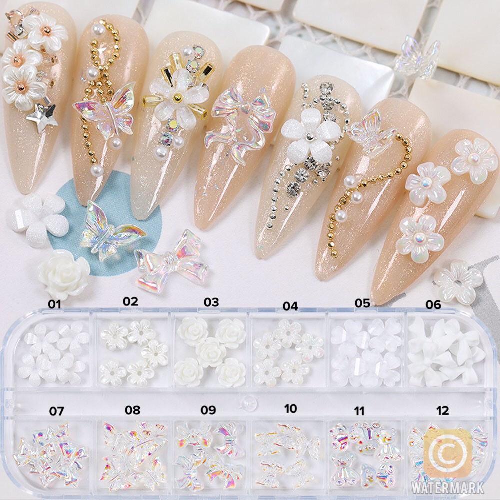 Sét 10 phụ kiện trang trí móng tay siêu cute