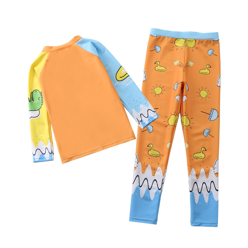 Set đồ bơi , đồ đi biển trẻ em áo dài tay quần dài vải thun lạnh loại 1 chống nắng chống lạnh nhiều mẫu