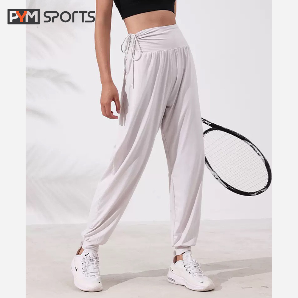 Quần Jogger rút cạp - PYMJ010 tập gym, yoga nữ chất liệu co giãn 4 chiều