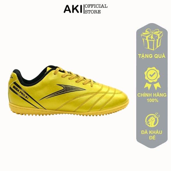 Giày đá bóng nam Mira Pro S1 Vàng chính hãng, giày đá banh cỏ nhân tạo đẹp - PS006